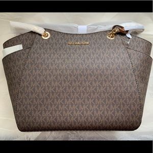 Michael Kors Jet Set Large Logo Tote Bag